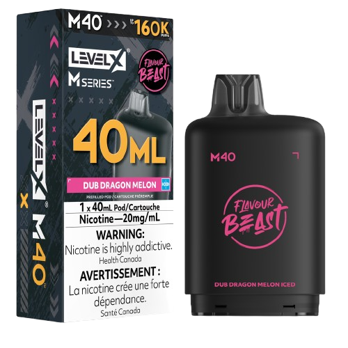 Flavour Beast Level X M Series 160k - Dub Dragon Melon Iced