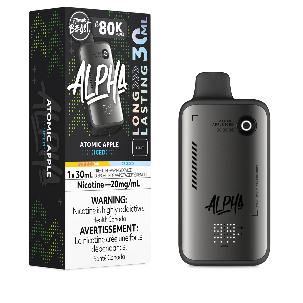 Flavour Beast ALPHA 80k - Atomic Apple Iced (PROV)