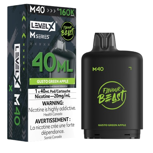 Flavour Beast Level X M Series 160k - Gusto Green Apple (PROV)