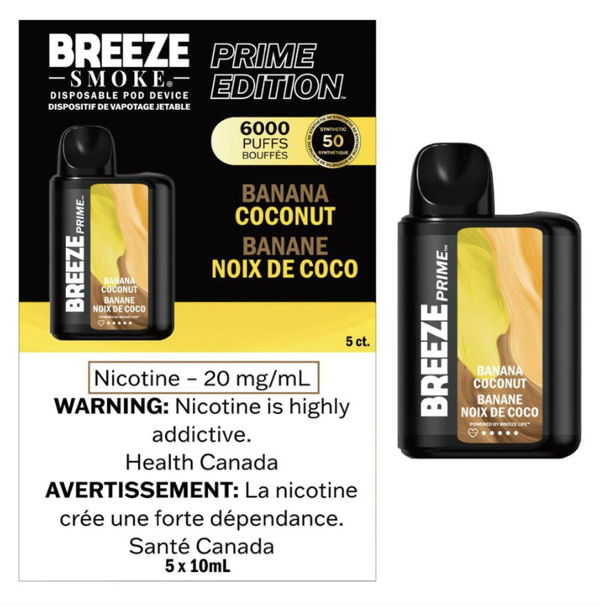 Breeze Pro Banana Coconut Disposable Vape 2000 Puffs – SHOP BREEZE Australia Breeze Pro Banana Coconut Disposable Vape 2000 Puffs – SHOP BREEZE Australia