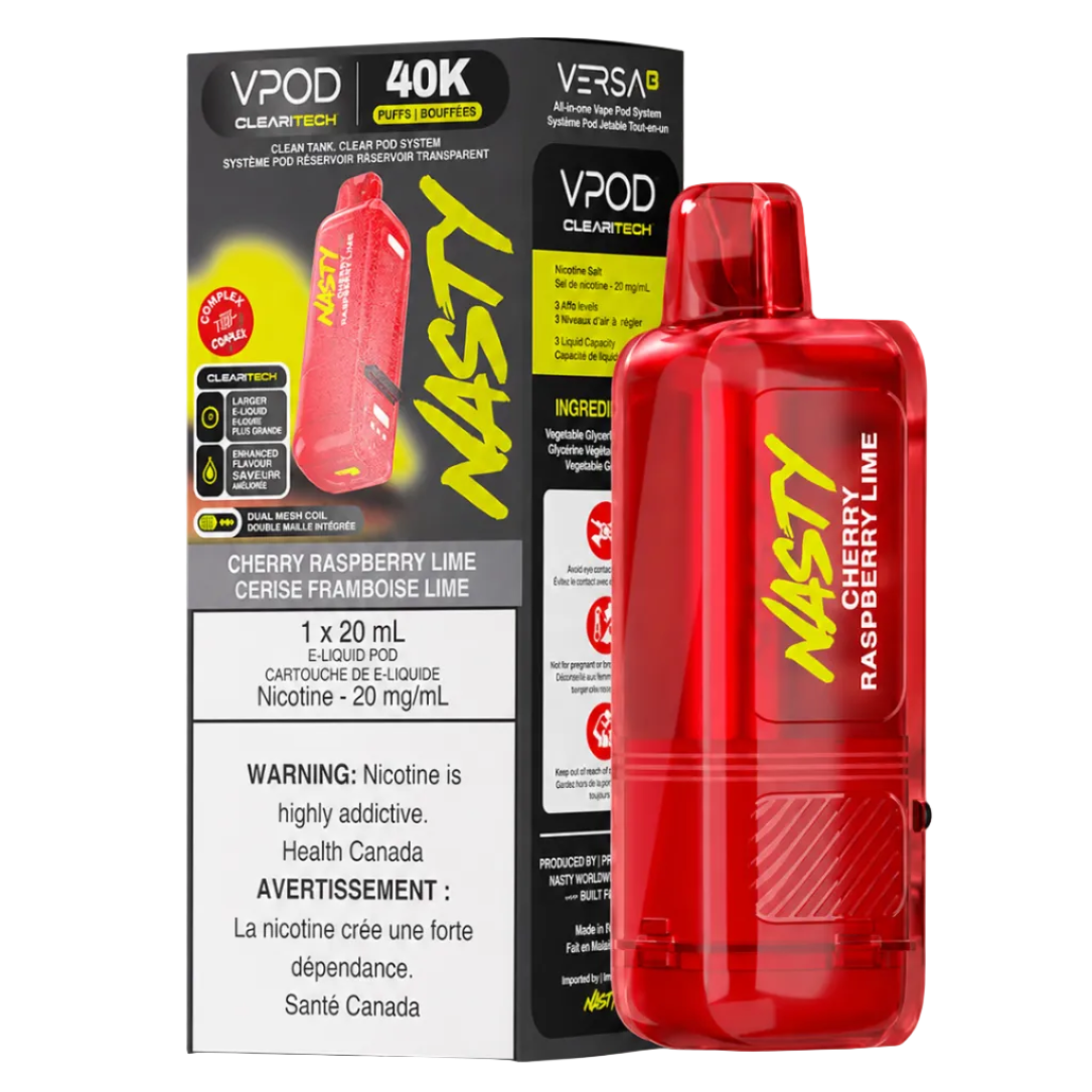 Nasty Versa X Pod 40k - Cherry Raspberry Lime