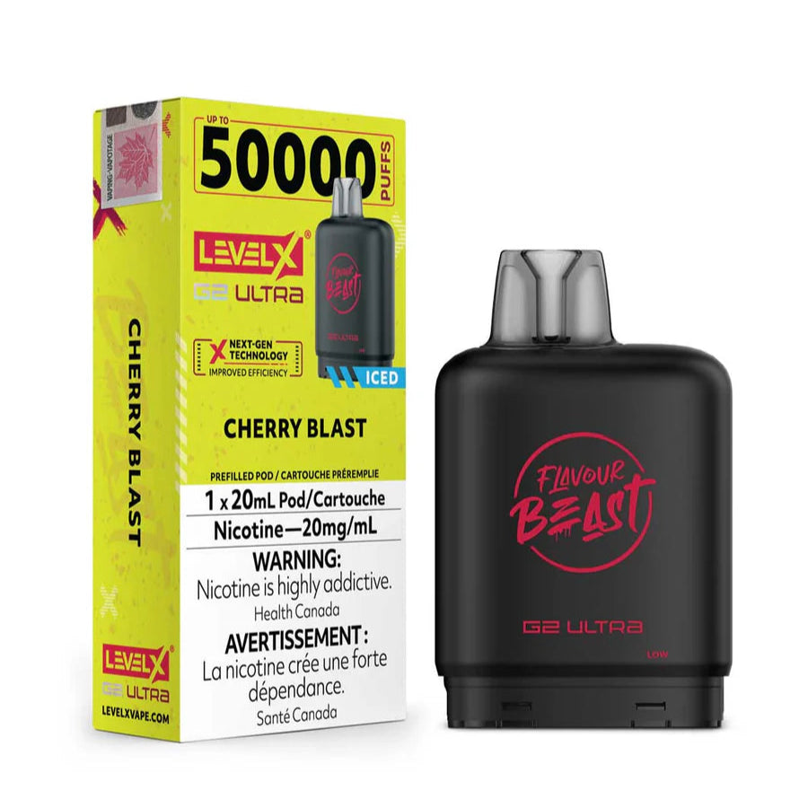 Flavour Beast Level X Ultra G2 50k - Cherry Blast Iced