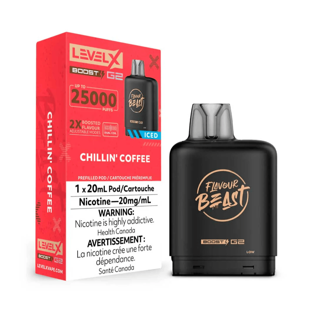 Flavour Beast Level X Boost G2 25k - Chillin' Coffee Iced (PROV)