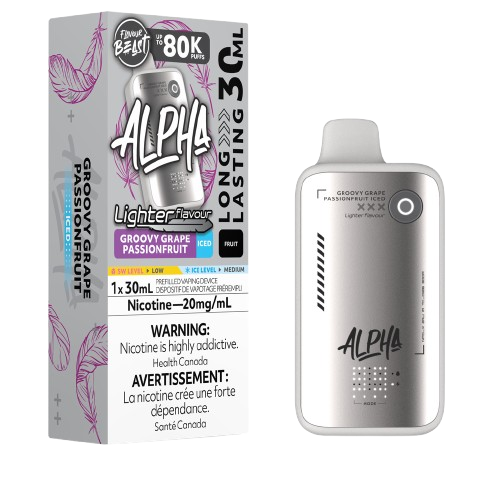 Flavour Beast ALPHA 80k Light Flavours Series - Groovy Grape Passionfruit Iced