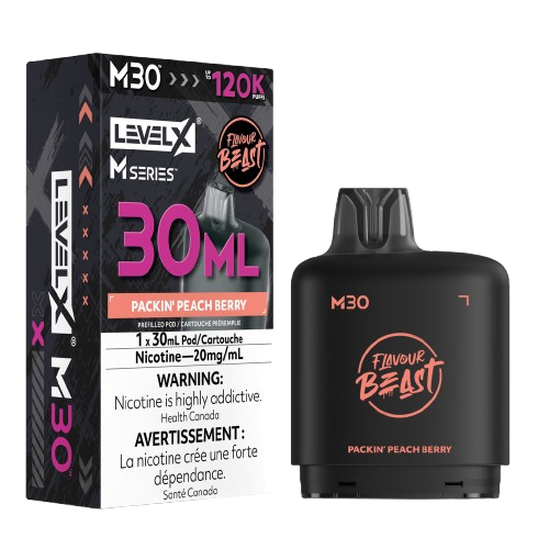 Flavour Beast Level X M Series 120k - Packin' Peach Berry