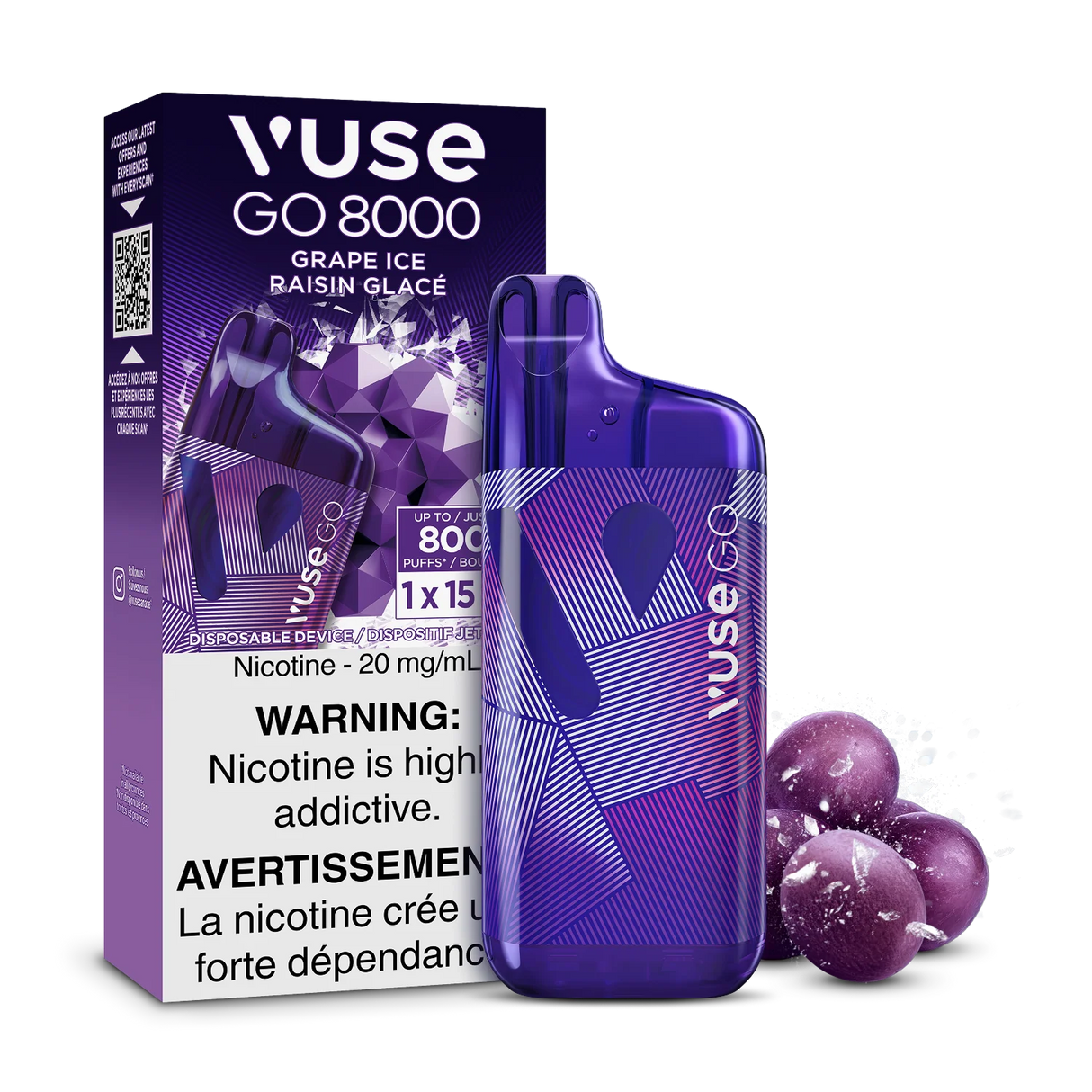 Vuse Go 8000 - Grape Ice