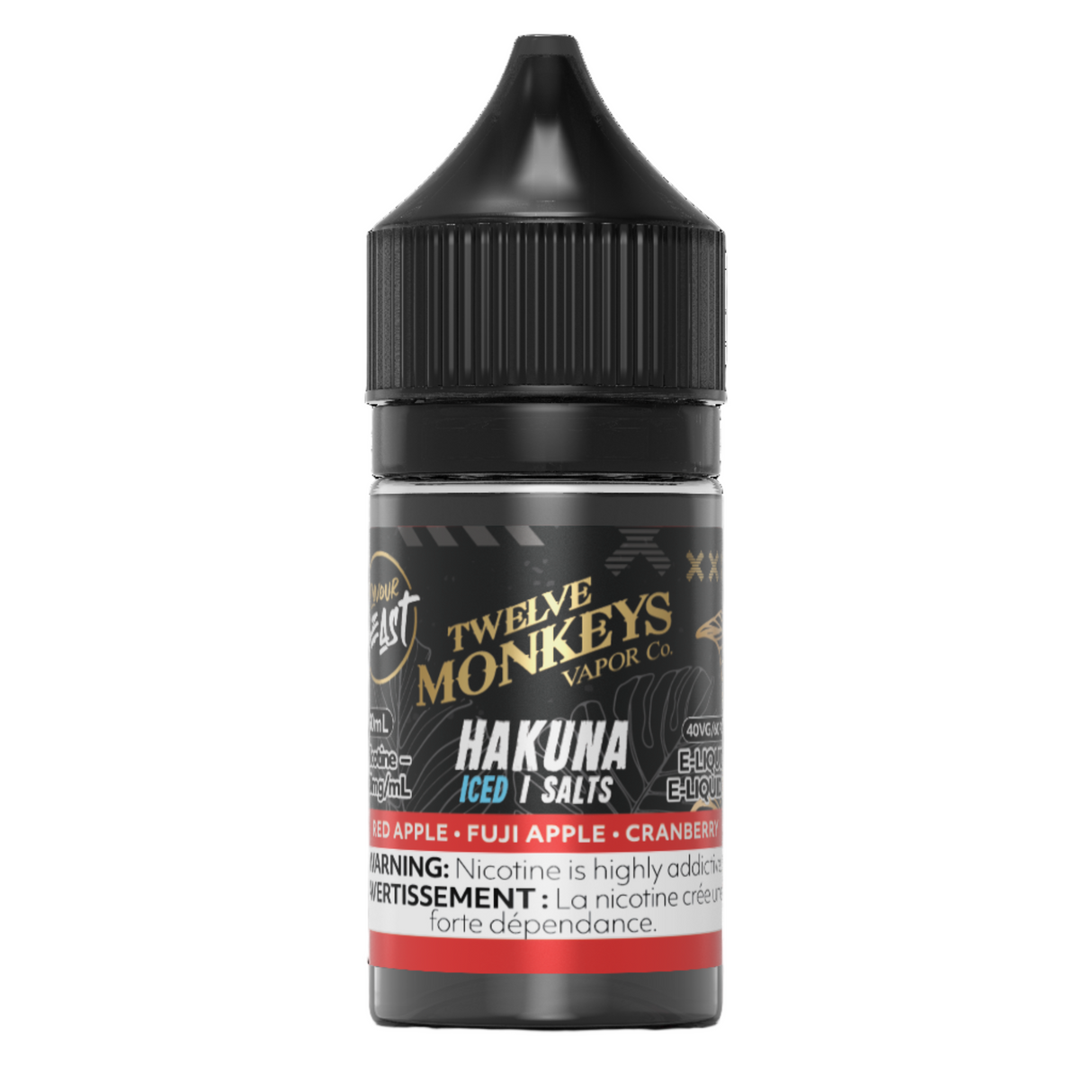 Flavour Beast x Twelve Monkeys - Hakuna Iced 30 ml Salt (PROV)