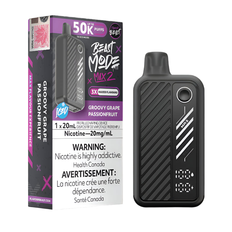 Flavour Beast Beast Mode Max 2 50K - Groovy Grape Passionfruit