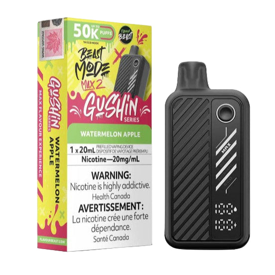 Flavour Beast Beast Mode Max 2 50k - Gushin Watermelon Apple