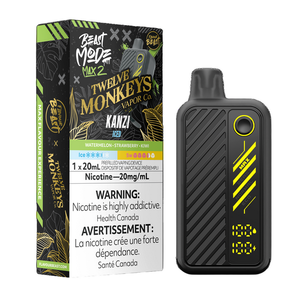 Flavour Beast x Twelve Monkeys Beast Mode Max 2 50k - Kanzi Iced