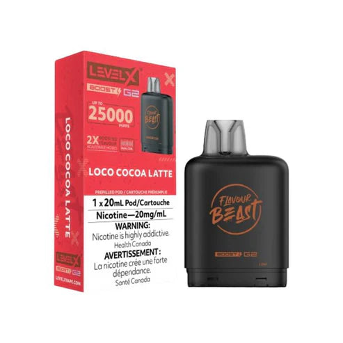 Flavour Beast Level X Boost G2 25k - Loco Cocoa Latte (PROV)