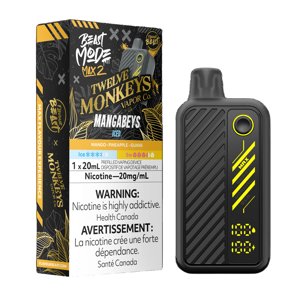 Flavour Beast x Twelve Monkeys Beast Mode Max 2 50k - Mangabeys Iced