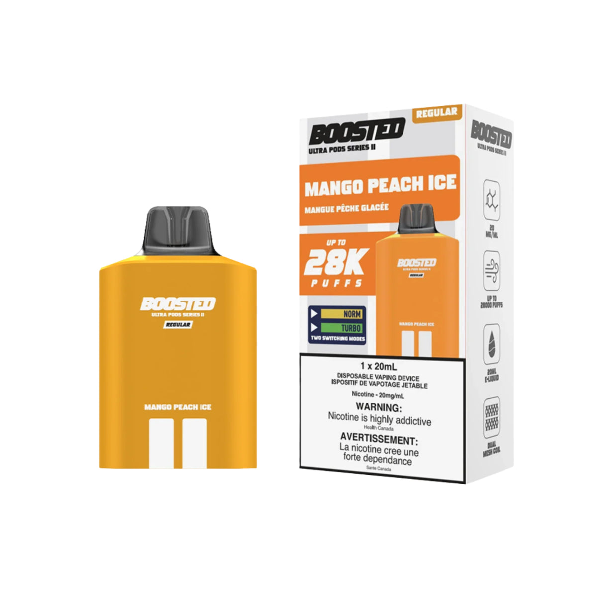 Boosted Ultra Series II - Mango Peach Ice (PROV)