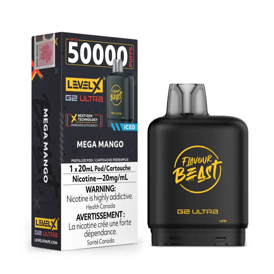 Flavour Beast Level X Ultra G2 50k - Mega Mango Iced