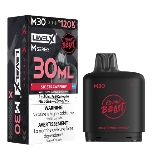 Flavour Beast Level X M Series 120k - Sic Strawberry Iced (PROV)