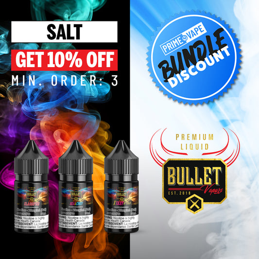 BULLET VAPORS - Salt - Bundle Pack
