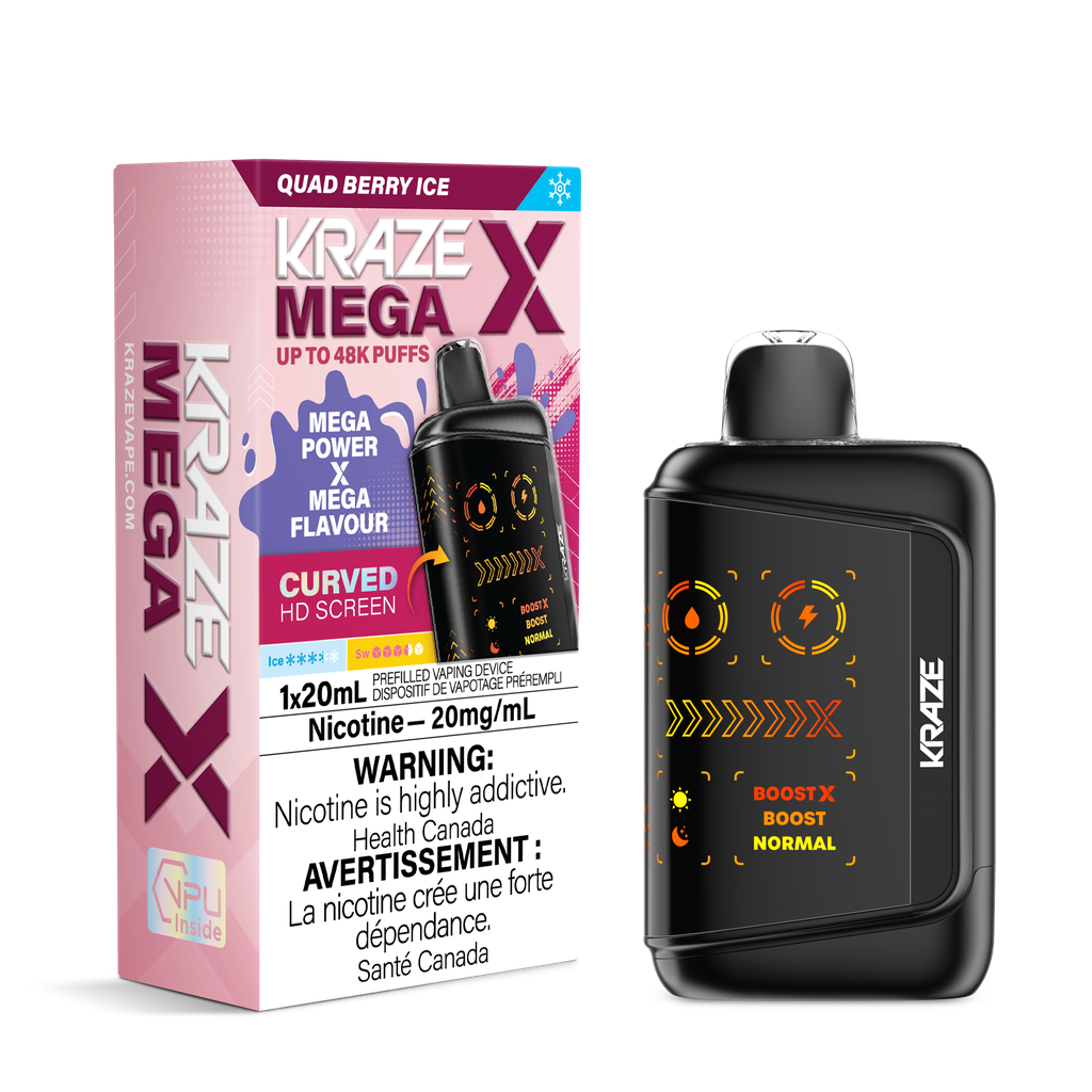 Kraze Mega X - Quad Berry Ice