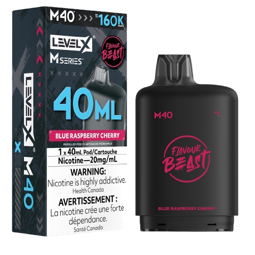 Flavour Beast Level X M Series 160k - Blue Raspberry Cherry