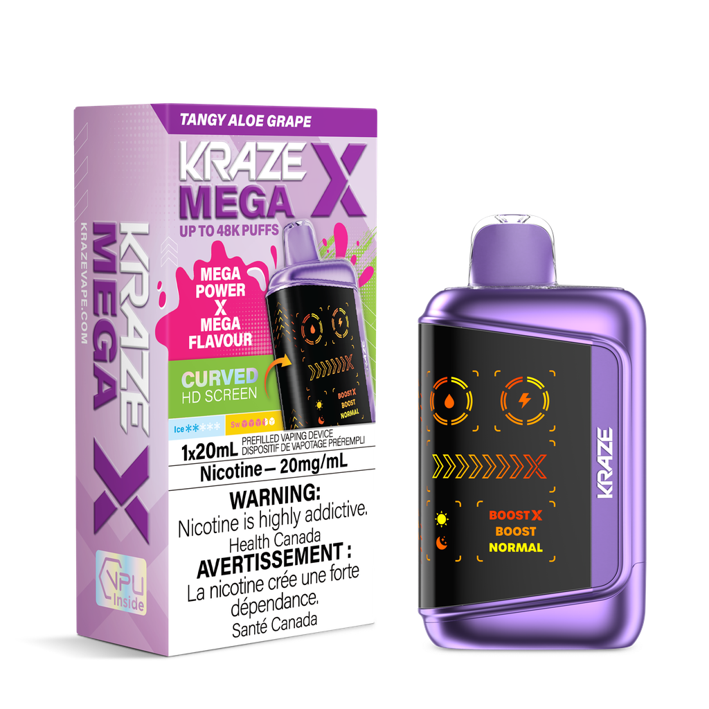 Kraze Mega X - Tangy Aloe Grape