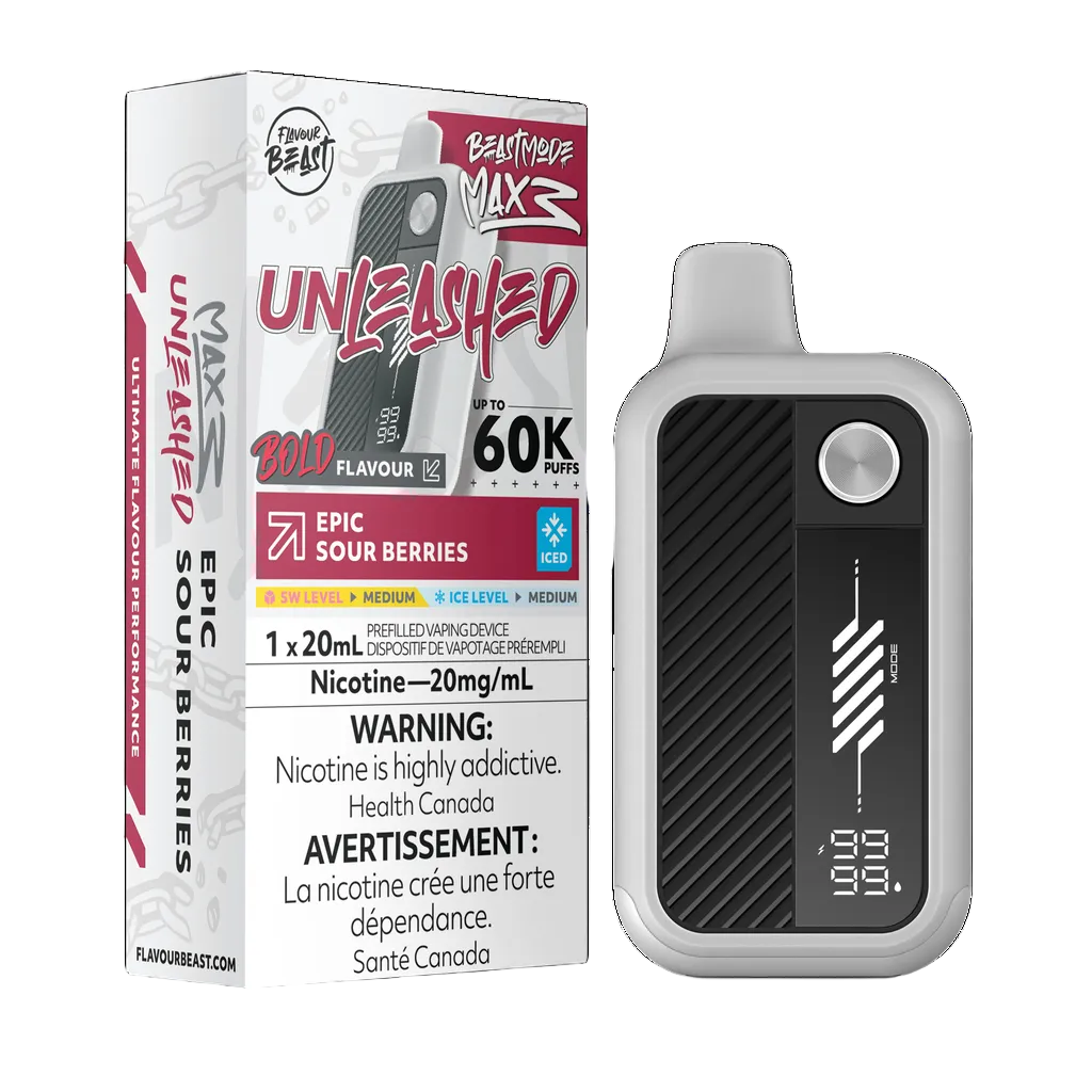 Flavour Beast Beast Mode Max 3 60k - Epic Sour Berries Iced