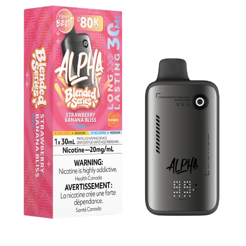 Flavour Beast ALPHA 80k - Blended Series - Strawberry Banana Bliss Iced