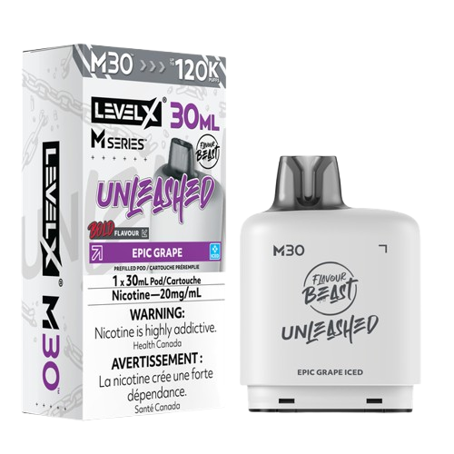 Flavour Beast Unleashed Level X M Series 120k - Epic Grape Iced