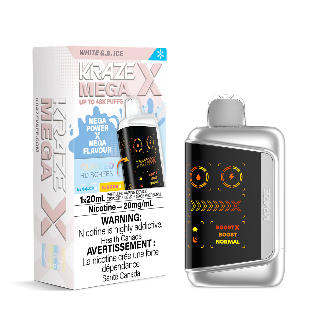 Kraze Mega X - White G.B. Ice