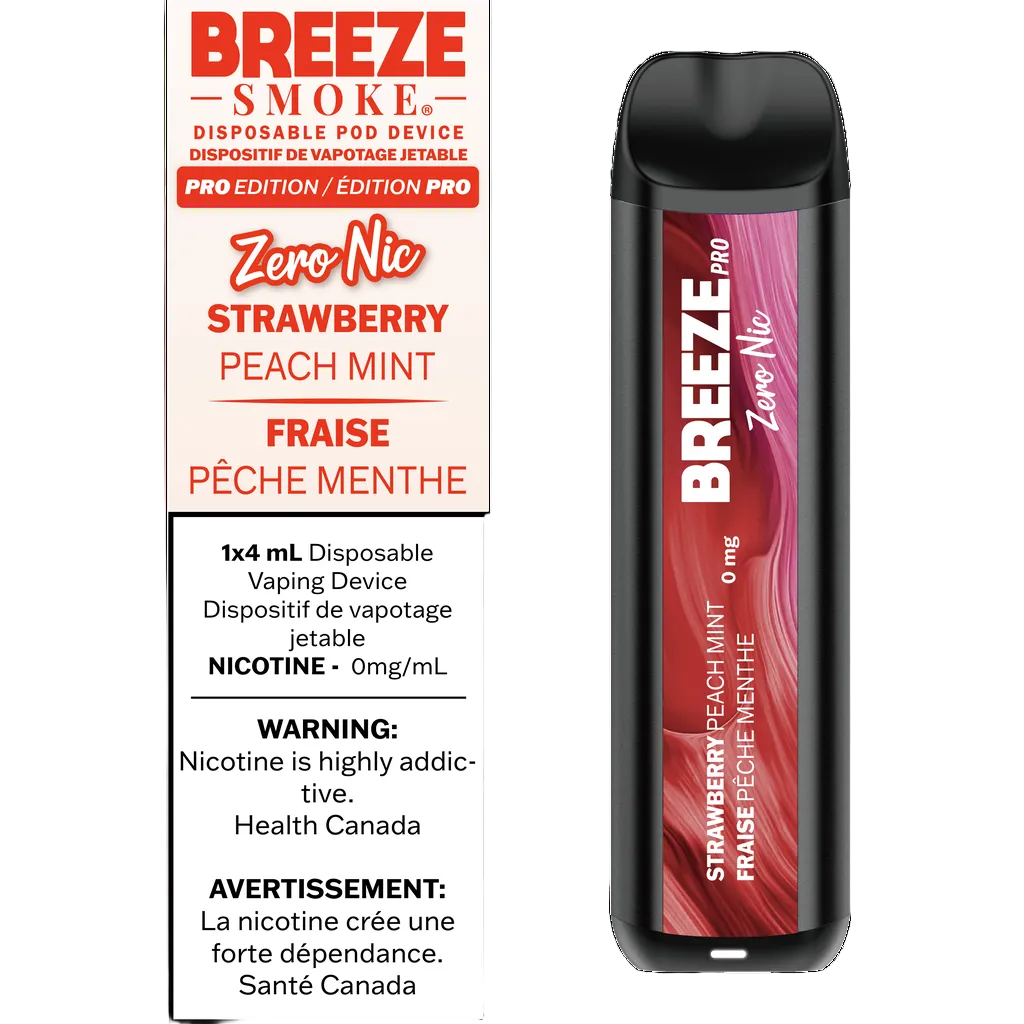 Breeze Zero Nic - Strawberry Peach Mint (PROV) Prime Vape Breeze Zero Nic - Strawberry Peach Mint (PROV) Prime Vape