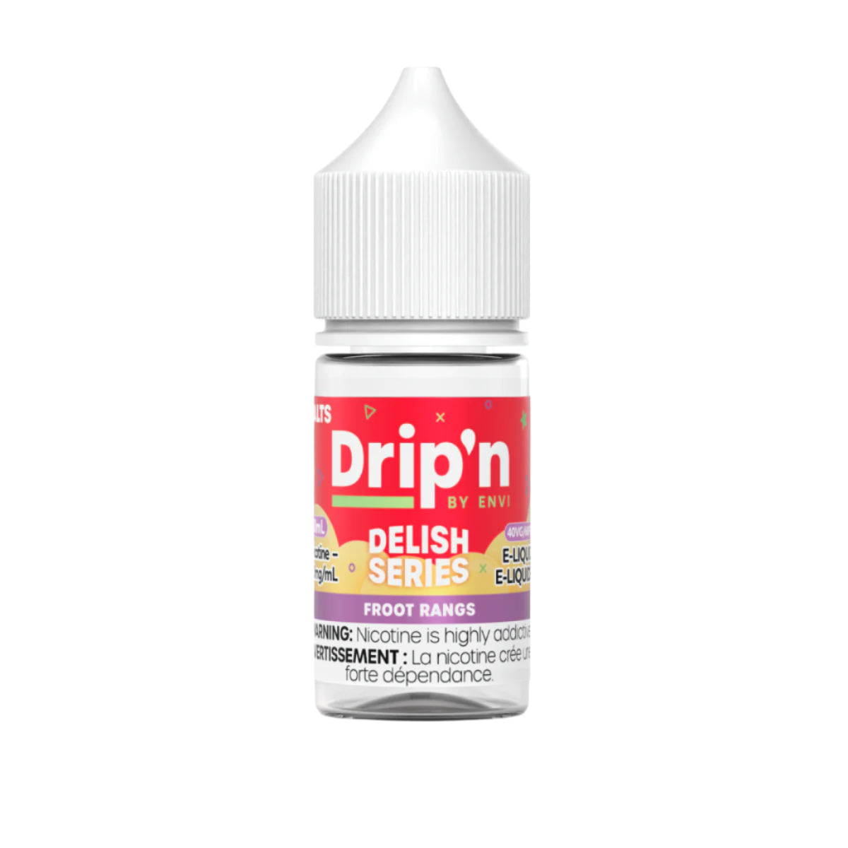 Drip'N by Envi - Delish Series - Froot Rangs 30ml Salt