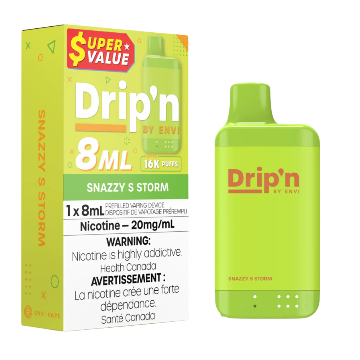 Drip'n 8ML 16k - Snazzy S Storm