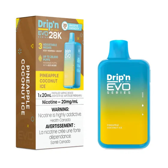 Drip'n Evo 28K - Pineapple Coconut Ice Prime Vape Drip'n Evo 28K - Pineapple Coconut Ice Prime Vape