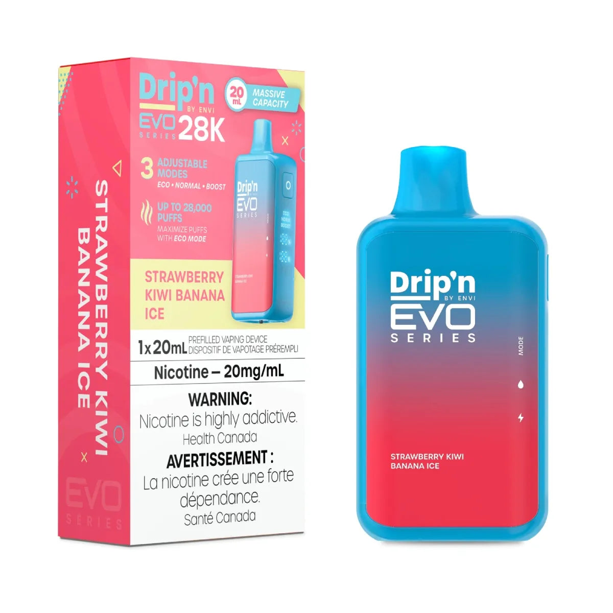 Drip'n Evo 28K - Strawberry Kiwi Banana Ice
