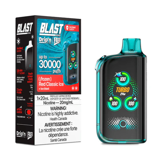 Drip'n by Envi x Fasta Blast 30K Disposable - Red Classic Ice
