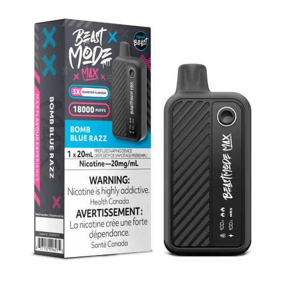 Flavour Beast Beast Mode Max 18k - Bomb Blue Razz  Prime Vape