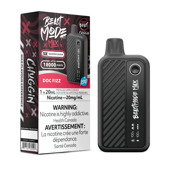Flavour Beast Beast Mode Max 18K - Chuggin' Doc Fizz Iced