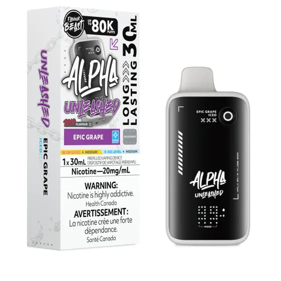 Flavour Beast Unleashed ALPHA 80k - Epic Grape Iced