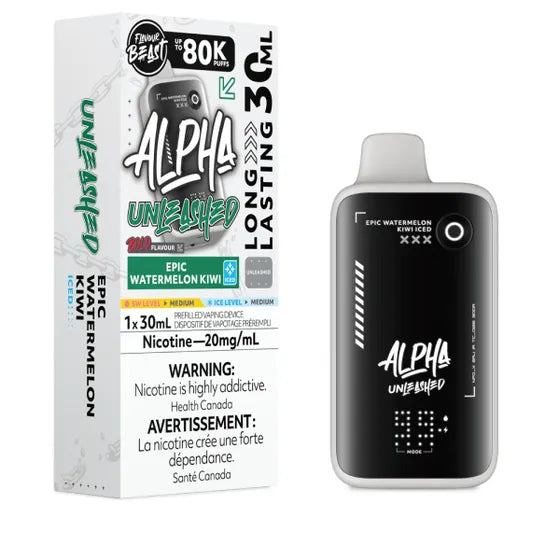 Flavour Beast Unleashed ALPHA 80k - Epic Watermelon Kiwi Iced
