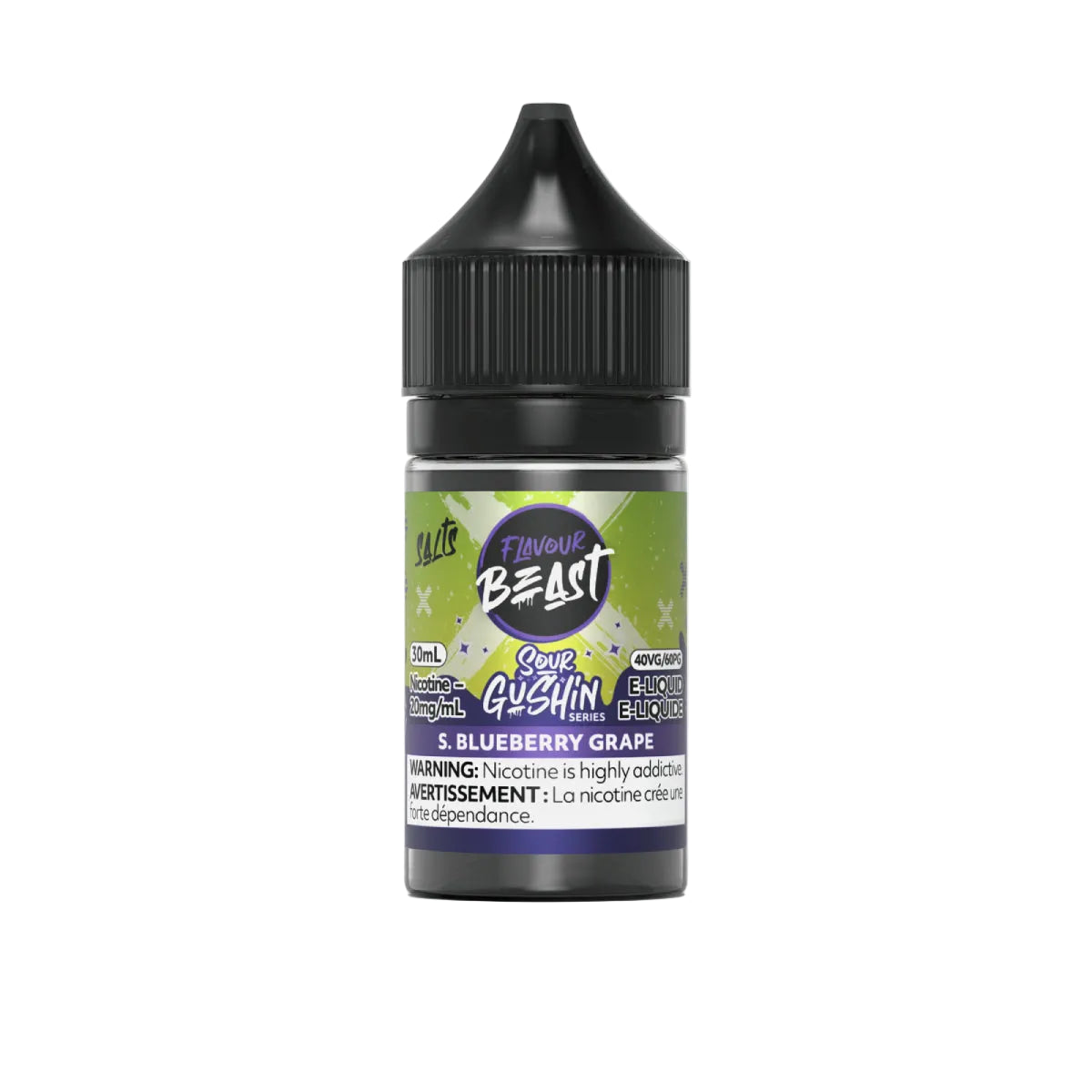 Flavour Beast Gushin Series - Sour Blueberry Grape 30 ml Sel