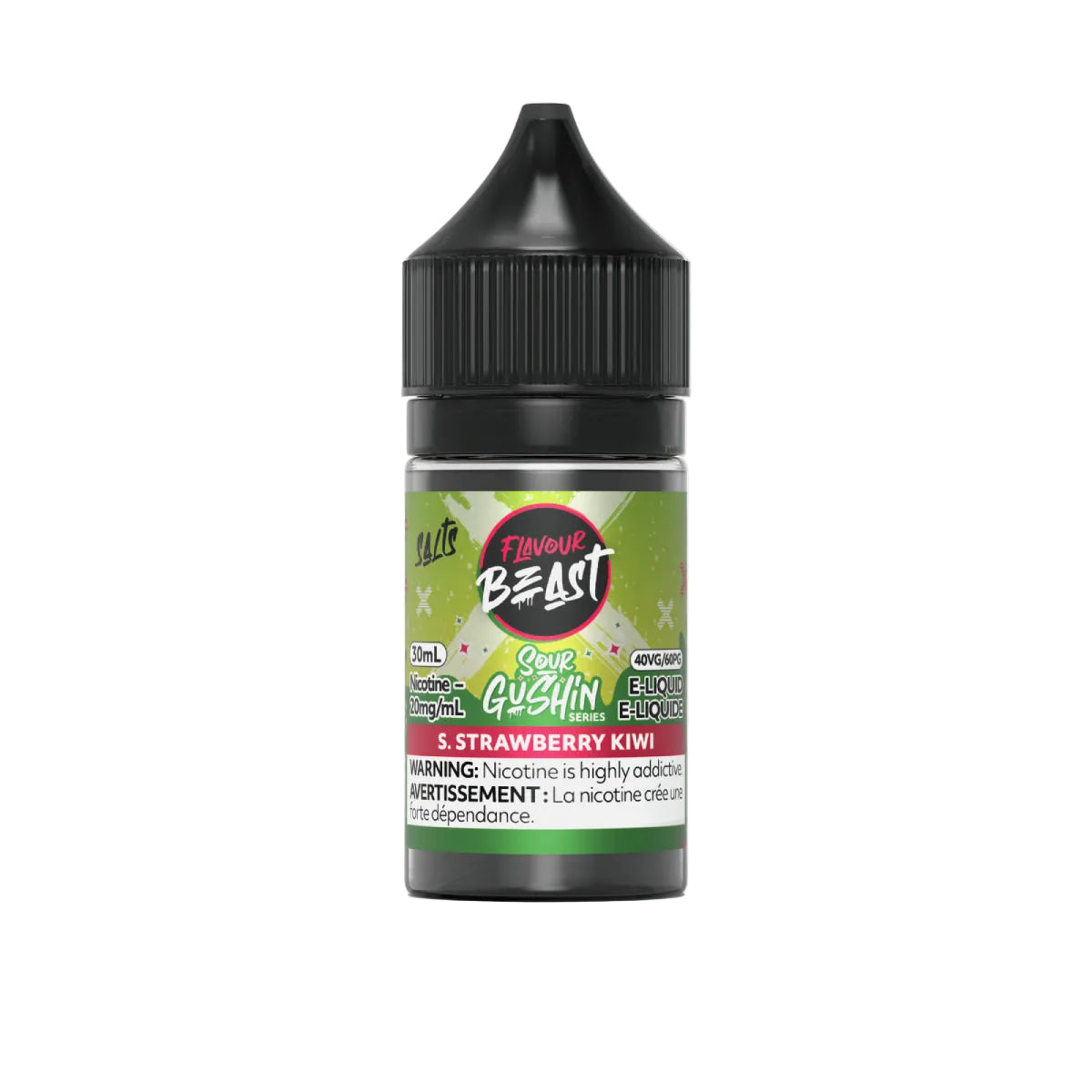 Flavour Beast Gushin Series - Sour Strawberry Kiwi 30 ml Sel