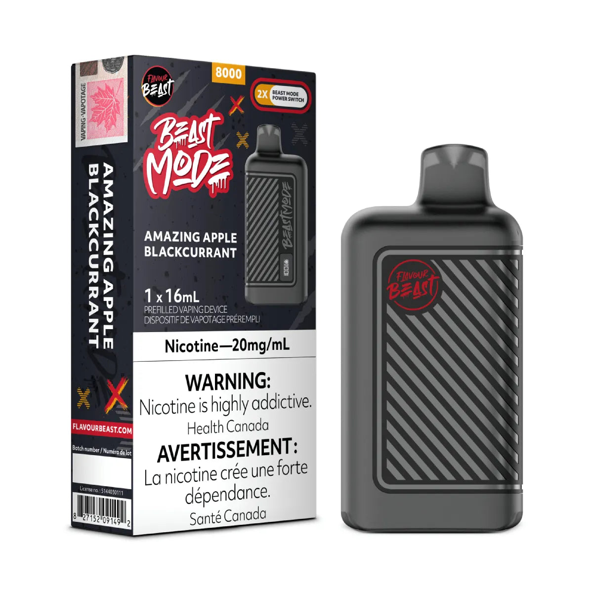 Flavour Beast Mode 8K - Amazing Apple Blackcurrant