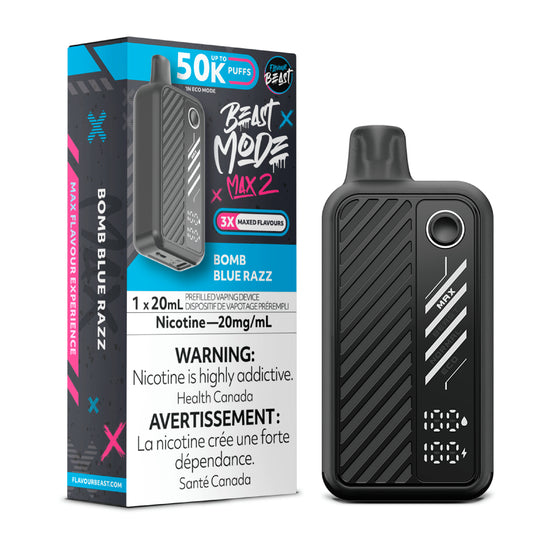 Flavour Beast Beast Mode Max 2 50K - Bomb Blue Razz