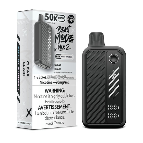 Flavour Beast Beast Mode Max 2 50k - Clear Prime Vape Flavour Beast Beast Mode Max 2 50k - Clear Prime Vape