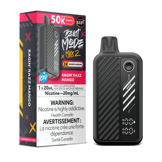 Flavour Beast Beast Mode Max 2 50K - Ragin' Razz Mango