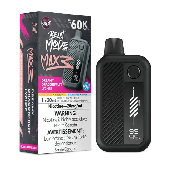 Flavour Beast Beast Mode Max 3 60k - Dreamy Dragonfruit Lychee Iced