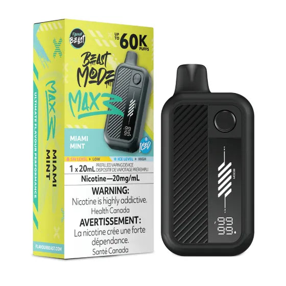 Flavour Beast Beast Mode Max 3 60k - Miami Mint Iced