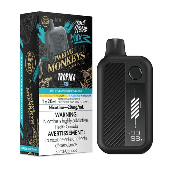 Flavour Beast Beast Mode Max 3 60k Twelve Monkeys - Tropika Iced