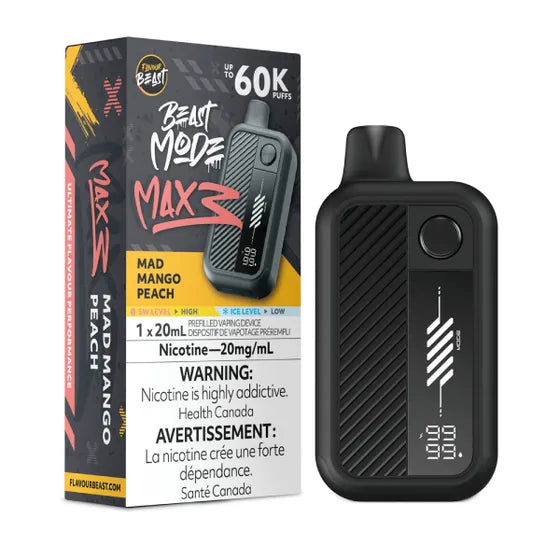 Flavour Beast Beast Mode Max 3 60k - Mad Mango Peach (PROV)