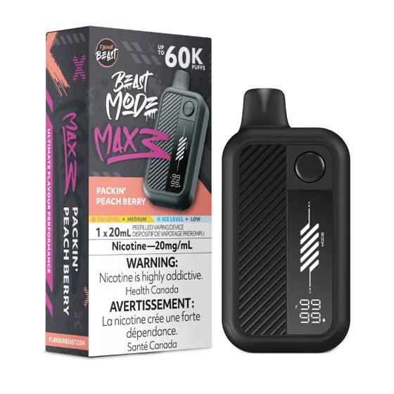 Flavour Beast Beast Mode Max 3 60k - Packin' Peach Berry (PROV)