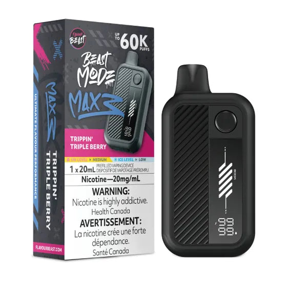 Flavour Beast Beast Mode Max 3 60k - Trippin' Triple Berry (PROV)