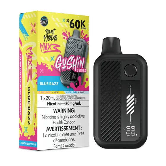 Flavour Beast Beast Mode Max 3 60k Gushin Series - Blue Razz